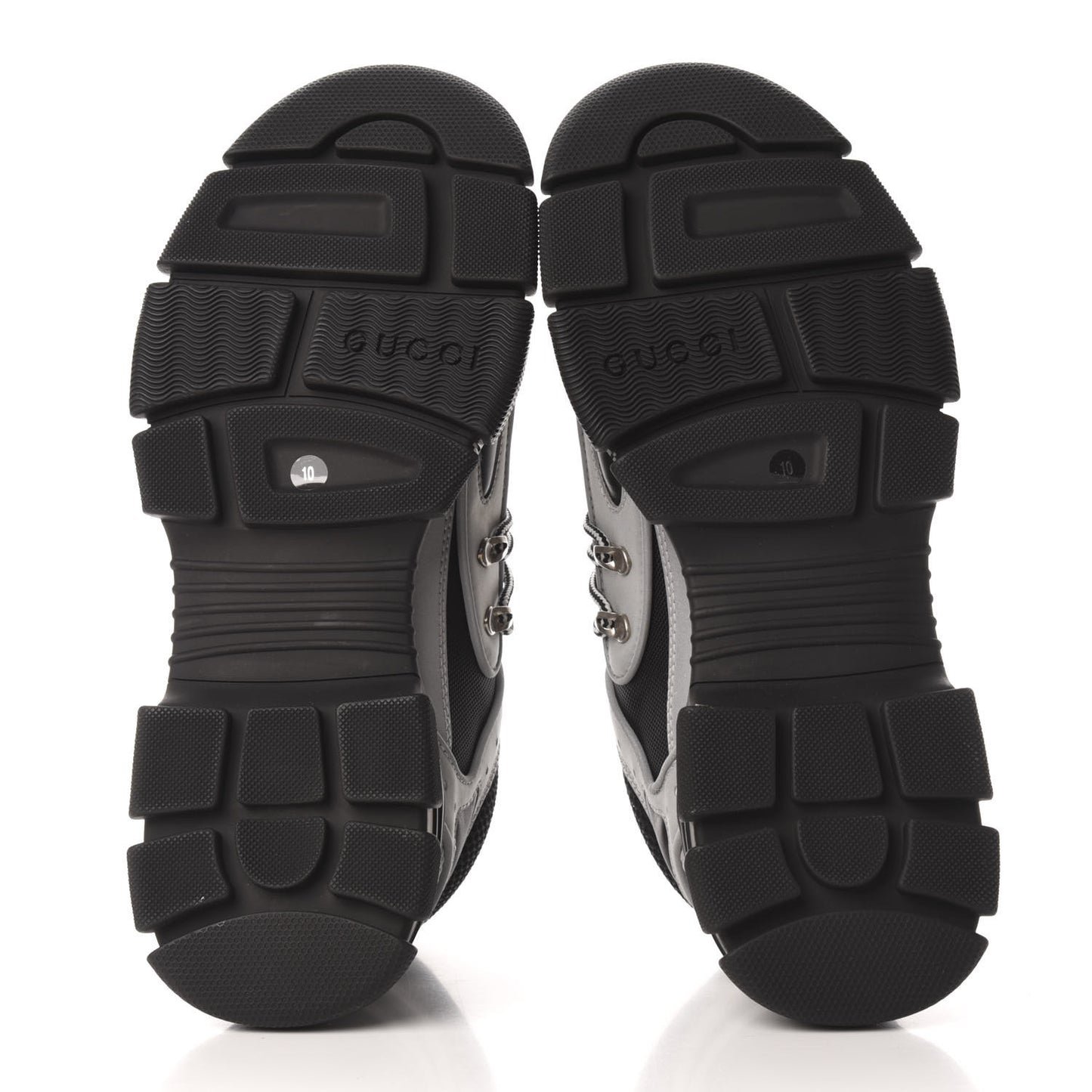 X SEGA Mesh Technical Canvas Calfskin Reflective Mens Flashtrek Sneakers 10 Silver Black