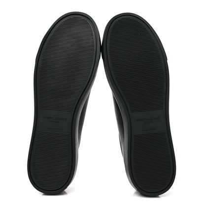 Saint Laurent Calfskin Andy Low Top Sneakers 41.5 Black 5 of 7