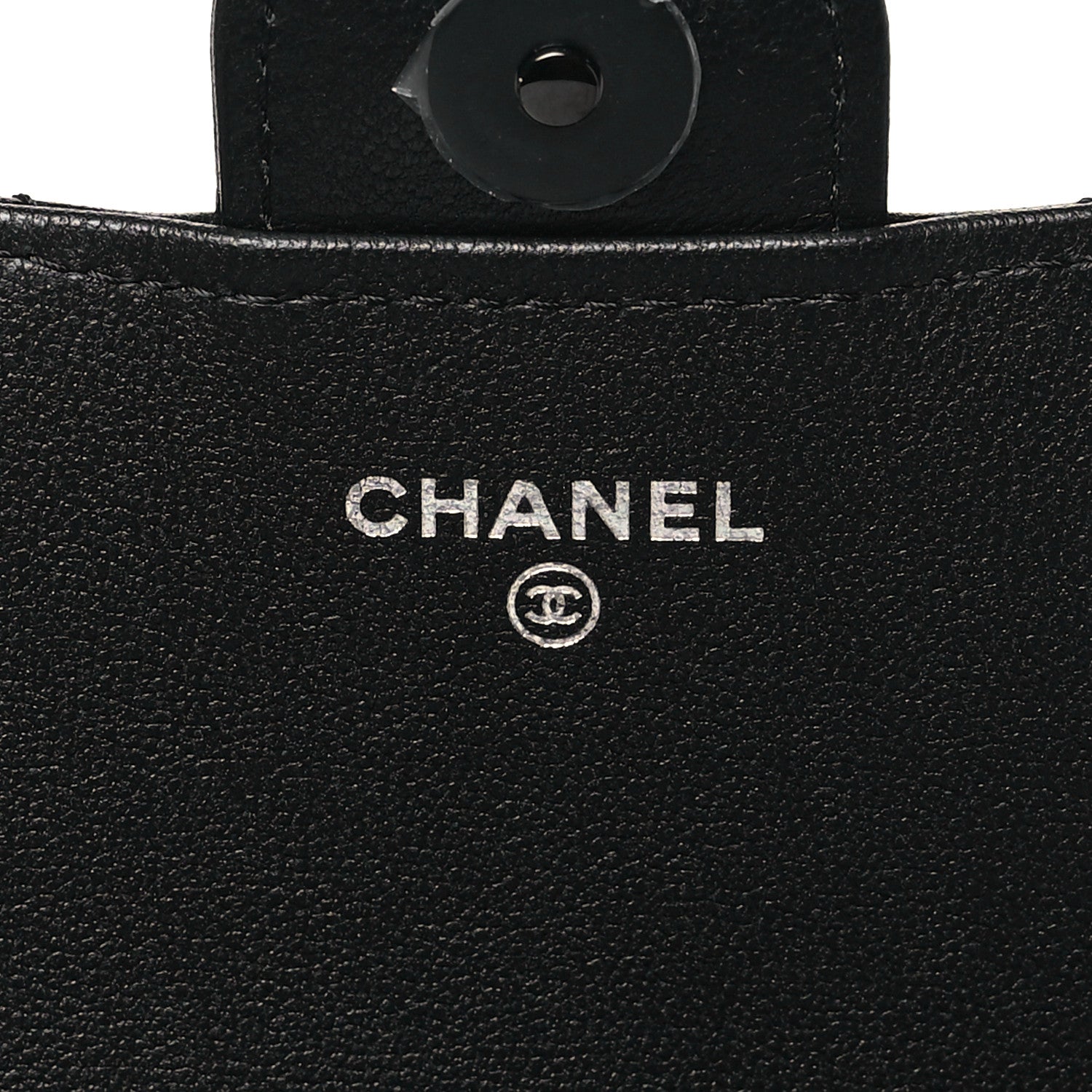 Chanel Lambskin Quilted Flap Phone Holder With Chain So Black 6 of 11