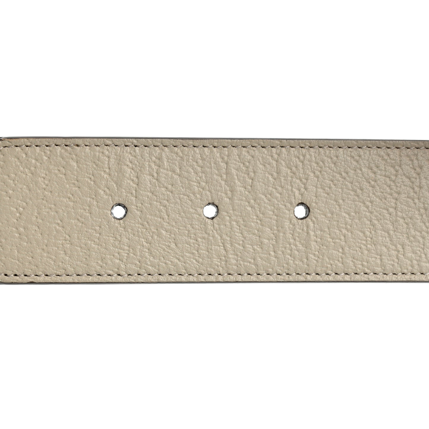 GG Supreme Monogram Berry Textured Dollar Calfskin Double G 40mm Belt 80 32 Beige Ebony Light Copper Mystic White