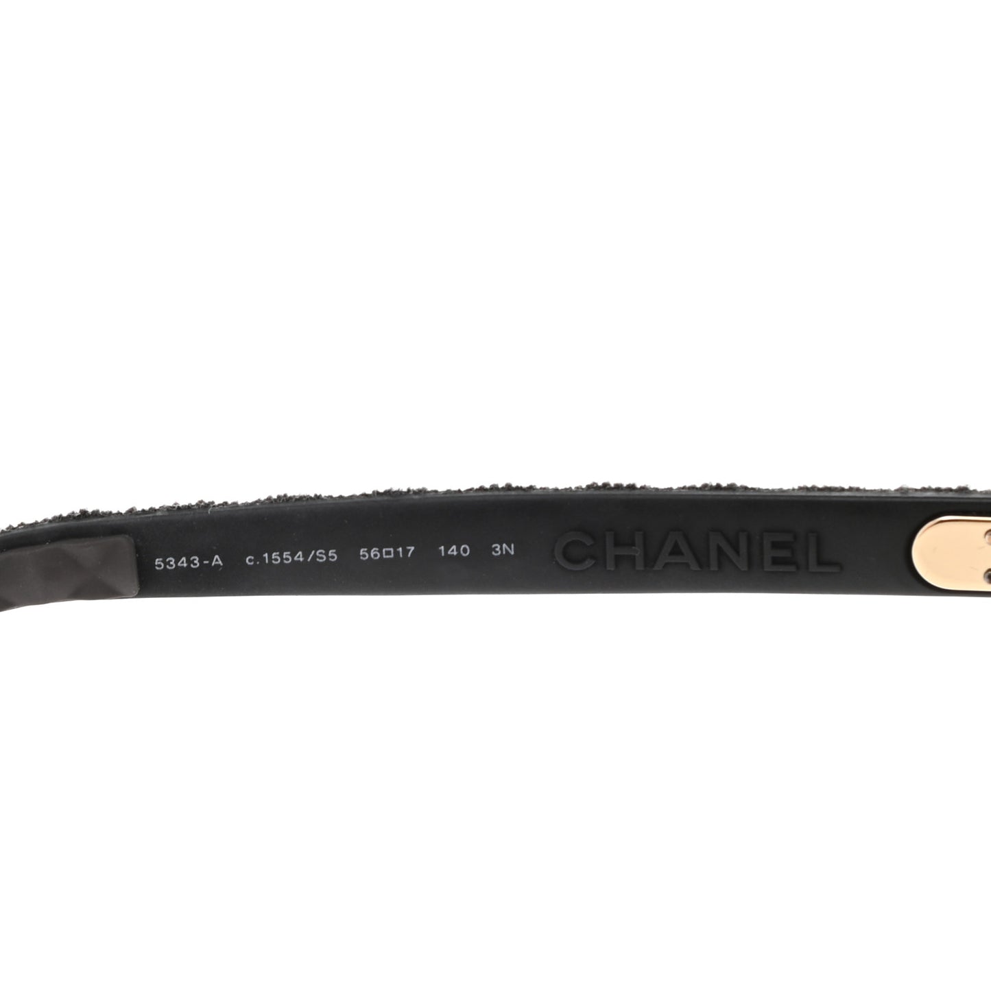 Acetate Denim Quilted CC Sunglasses 5343-A Brown