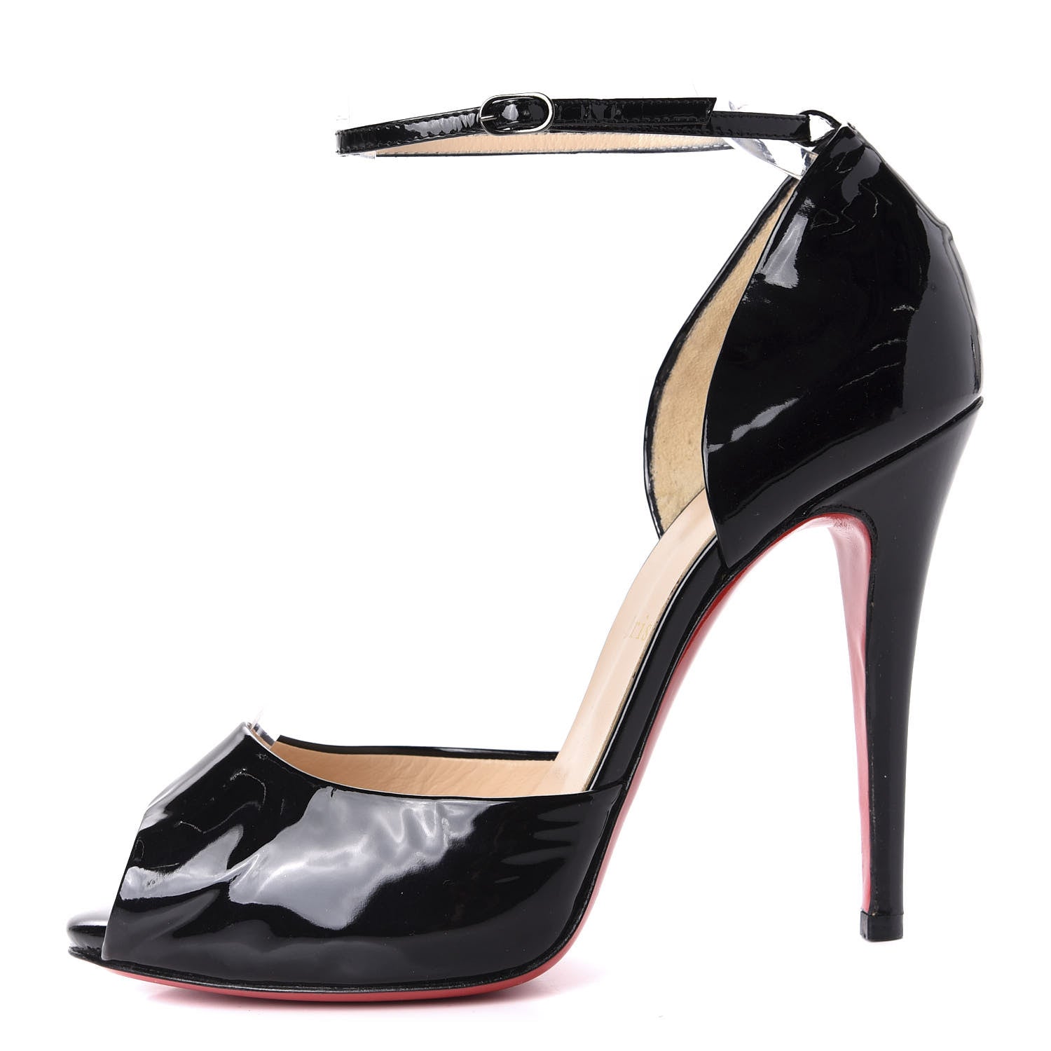 Christian Louboutin Patent Claudia 120 Pumps 39 Black 1 of 8