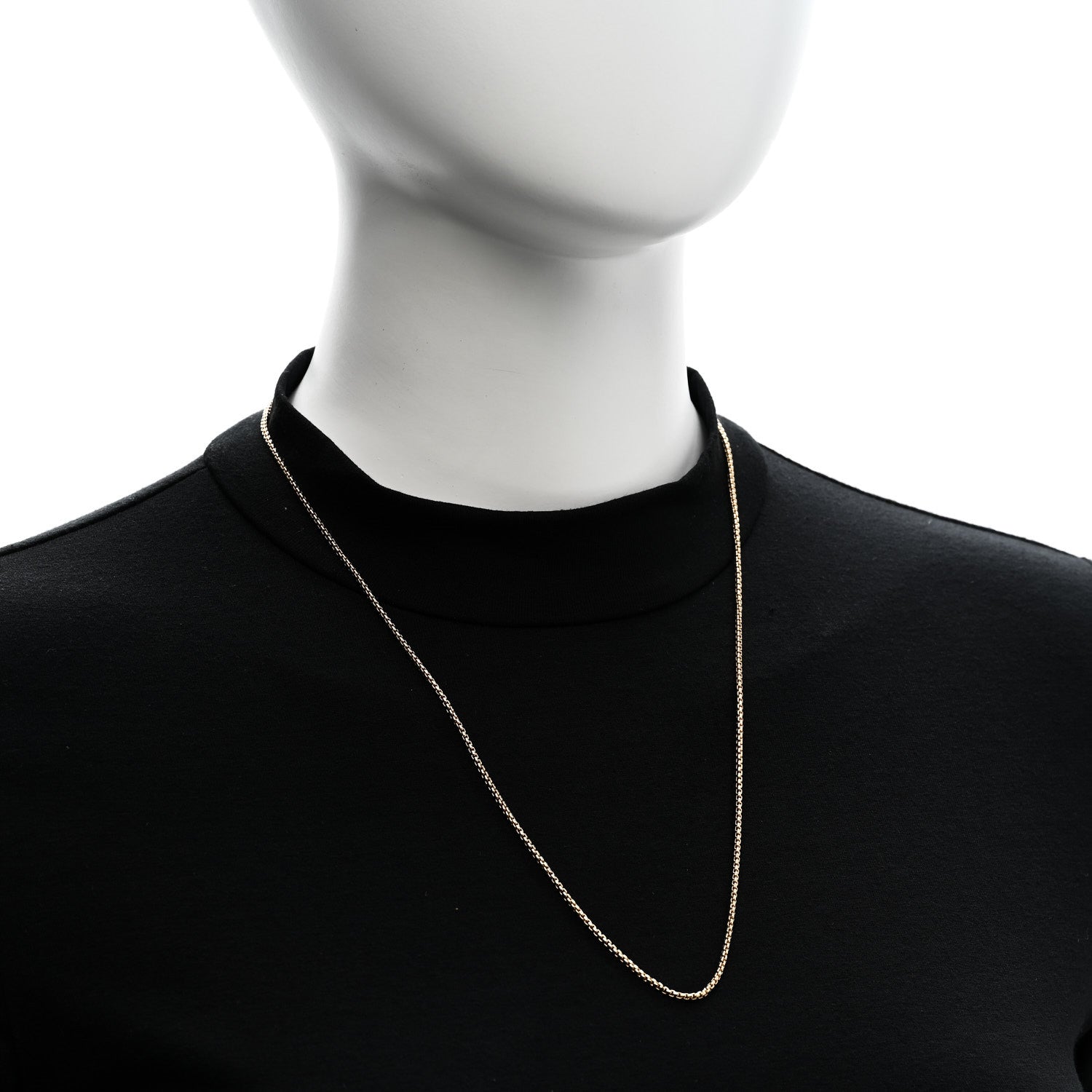 David Yurman 18K Yellow Gold 1.7mm Box Chain Necklace 22" 2 of 5