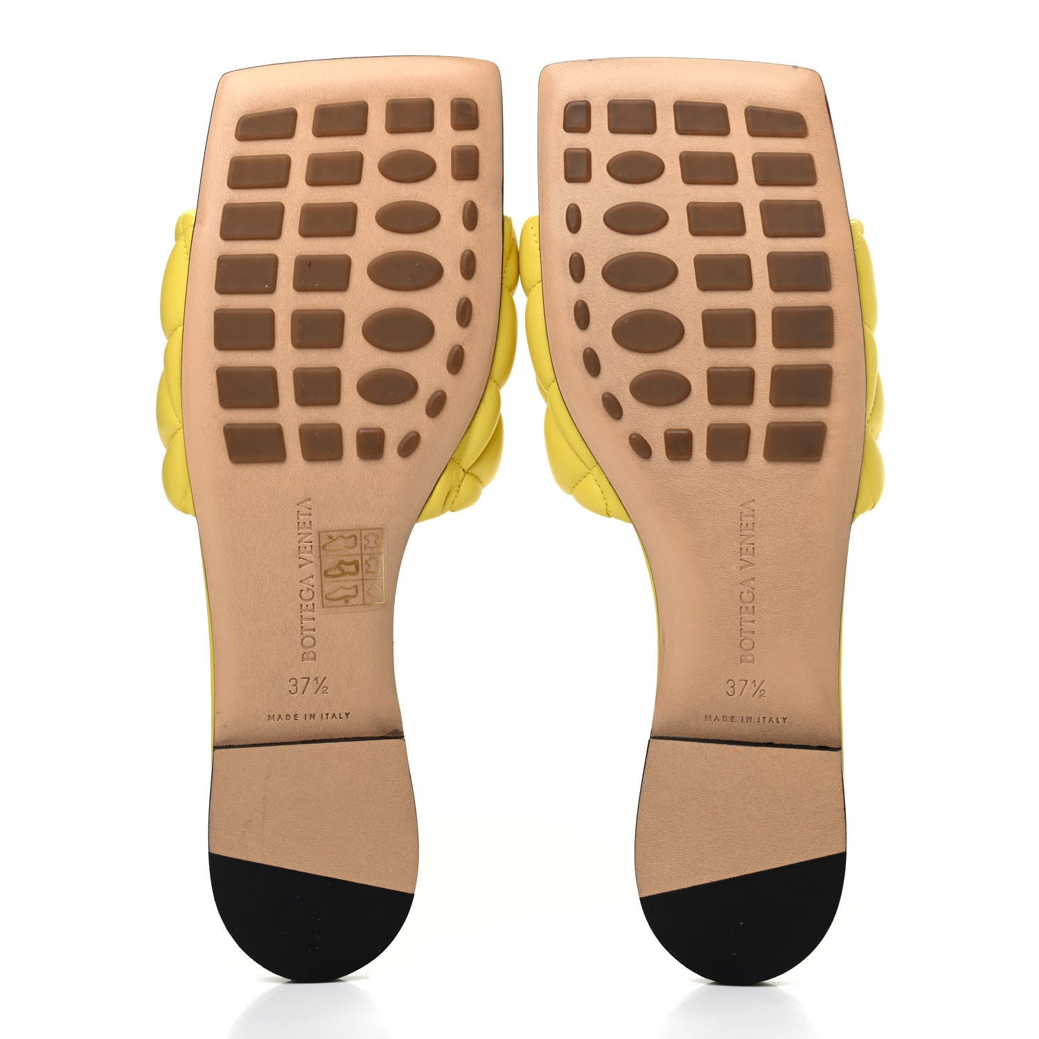 Bottega Veneta Nappa Matelasse Padded Flat Sandals 37.5 Pear 4 of 4