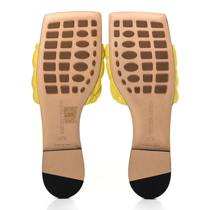 Bottega Veneta Nappa Matelasse Padded Flat Sandals 37.5 Pear 4 of 4