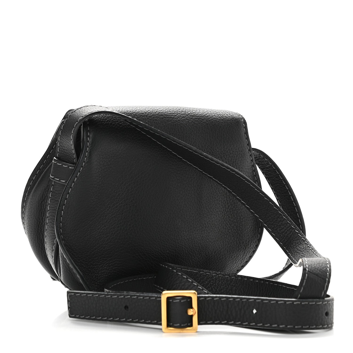 Chloe Calfskin Mini Marcie Round Crossbody Bag Black 3 of 8