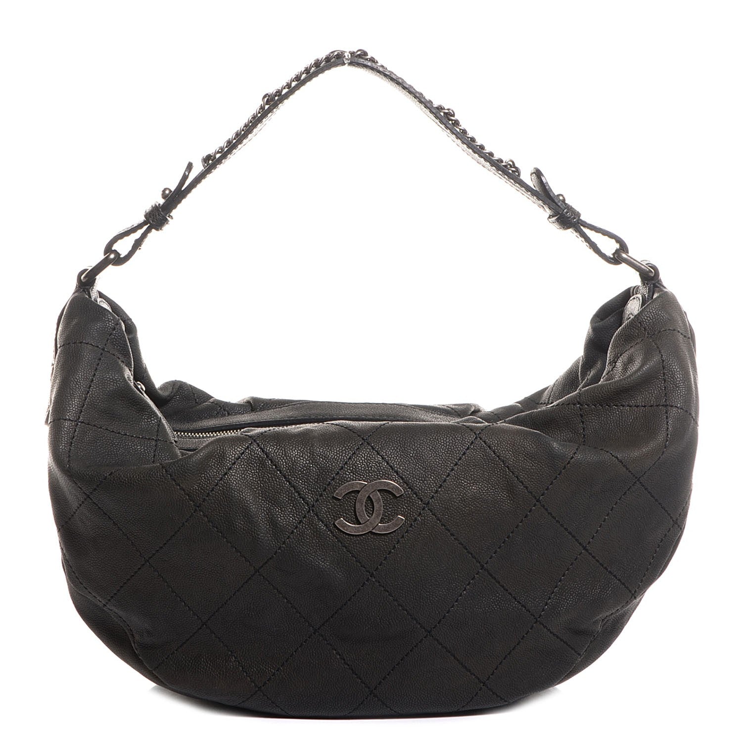 Chanel Caviar Large Outdoor Hobo Black 1 of 7