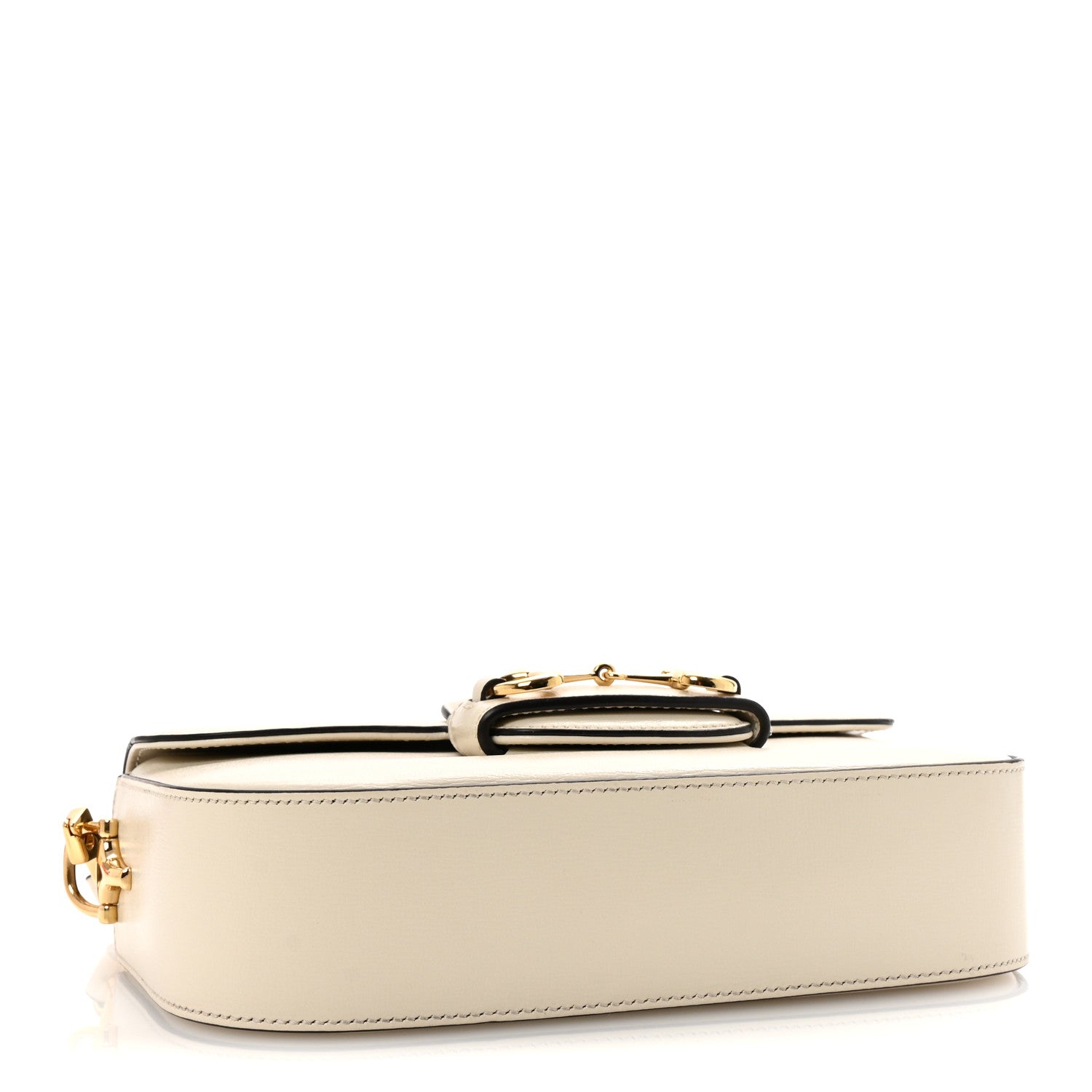 Gucci Azalea Calfskin Small Horsebit 1955 Chain Shoulder Bag Mystic White 4 of 10