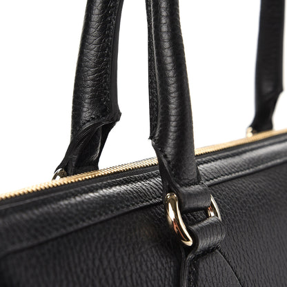 Gucci Dollar Calfskin GG Charm Satchel Black 9 of 10