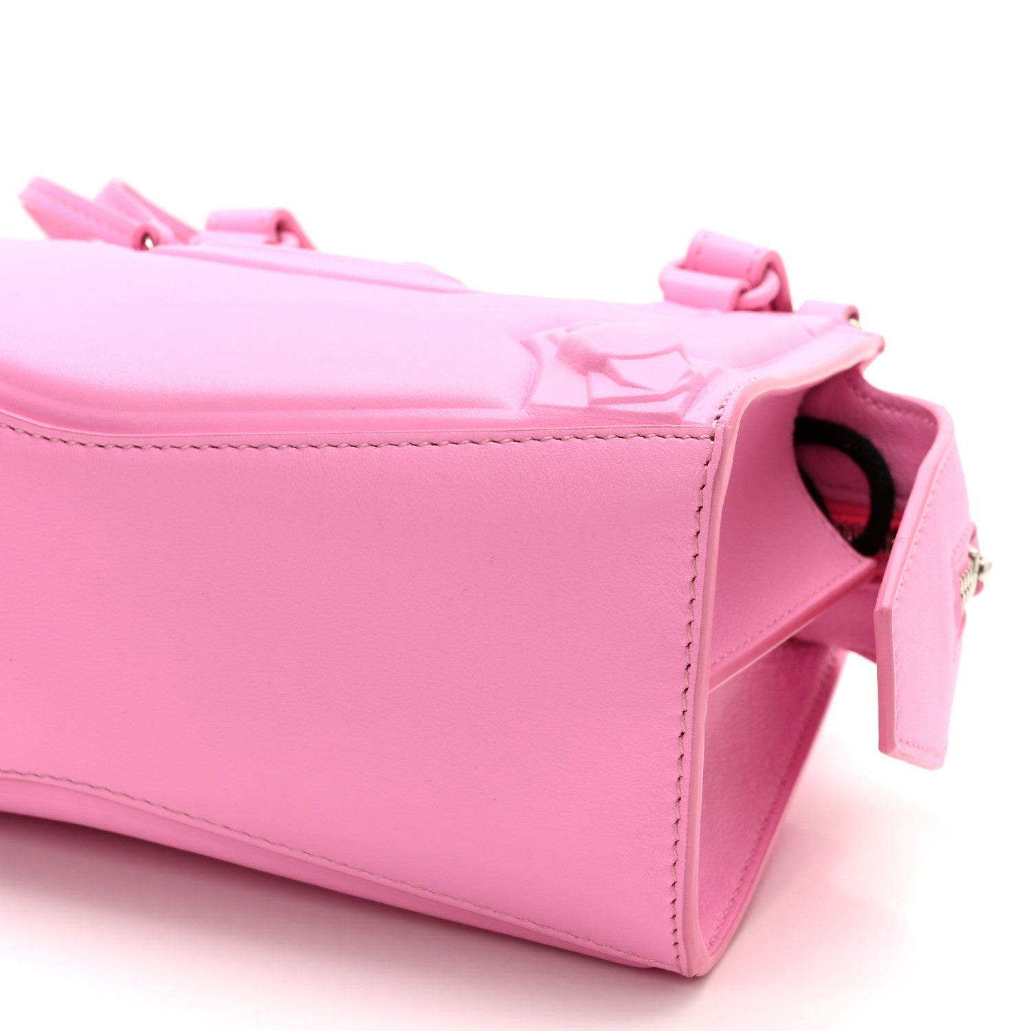 Balenciaga Cake Calfskin Tonal Hardware Mini Neo Classic City Rose 9 of 11