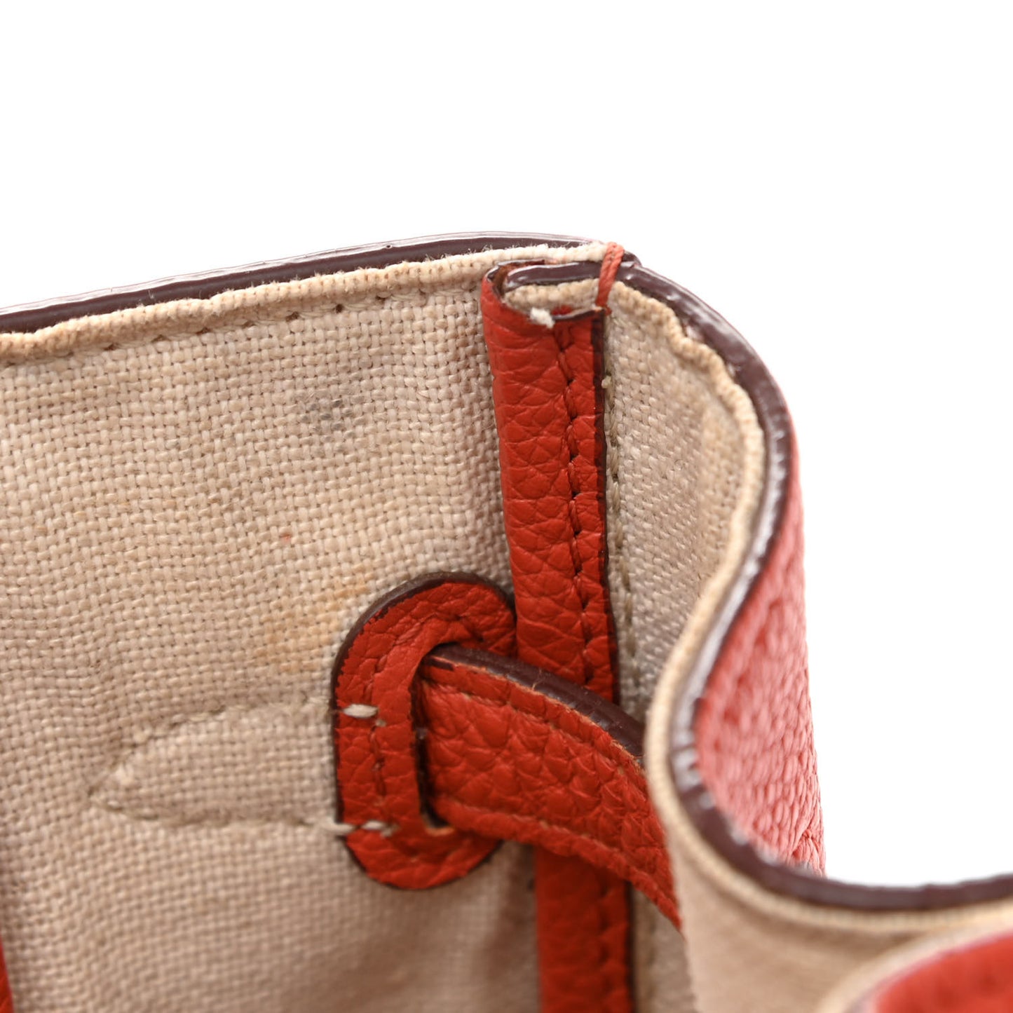 Soft Grained Calfskin Small Belt Cabas Phantom Brick