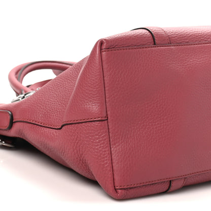 Gucci Pebbled Calfskin Medium GG Convertible Dome Satchel Pink 9 of 10