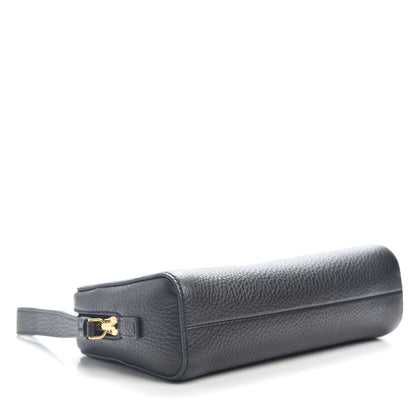 Tom Ford Grained Calfskin Medium Cosmetic Pouch Black 3 of 4