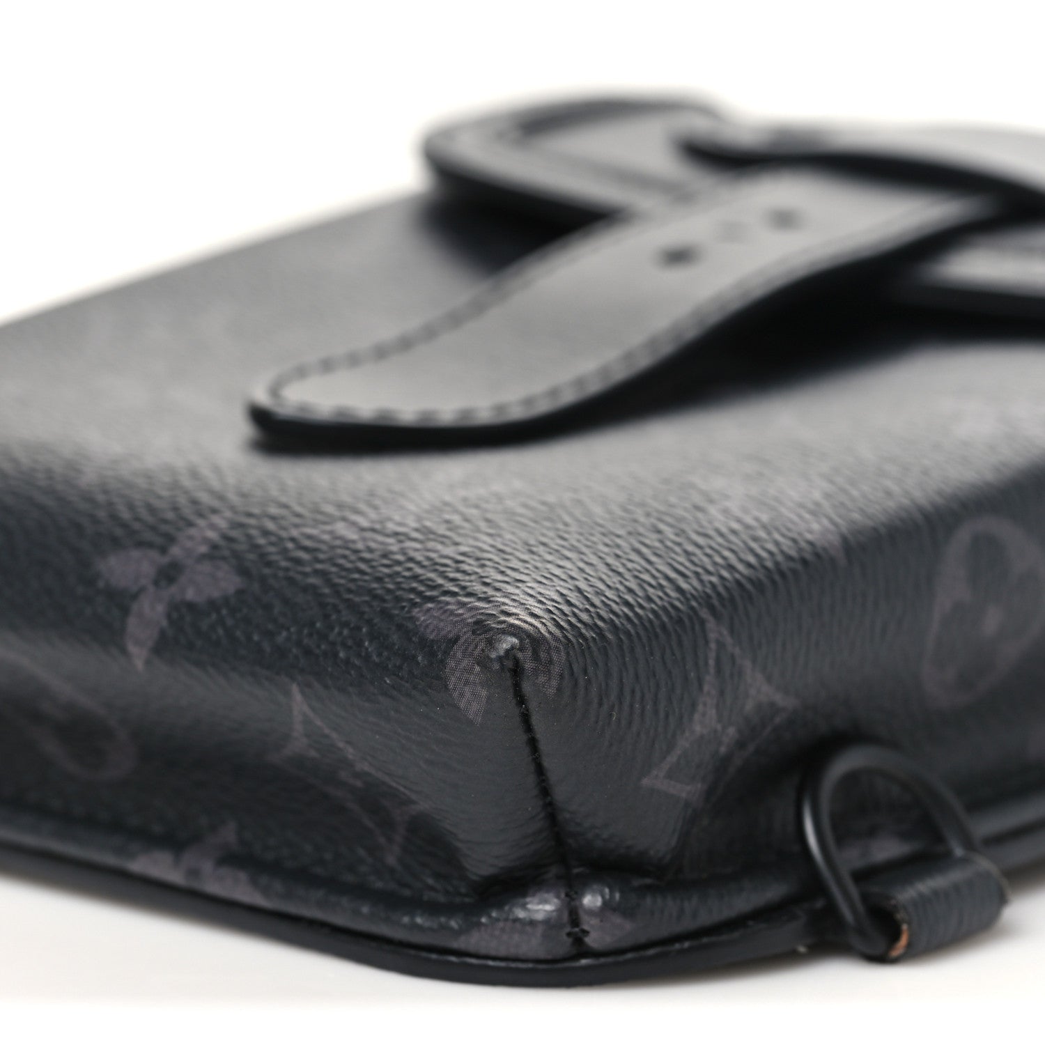 Louis Vuitton Monogram Eclipse Saumur Slingbag Black 8 of 8