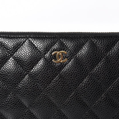 Chanel Caviar Quilted Large Zip Around Organizer Wallet Black 12 of 13