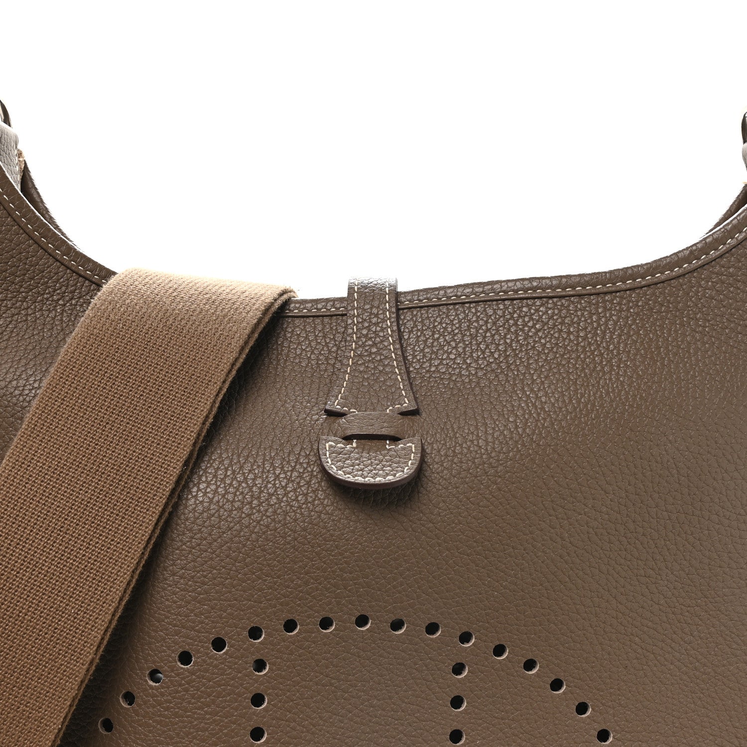 Hermes Taurillon Clemence Evelyne III PM Etoupe 8 of 11