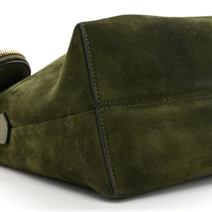 Fendi Suede Vitello Dolce Coin Pocket Medium By The Way Boston Bag Amazzonia Equatore 11 of 15