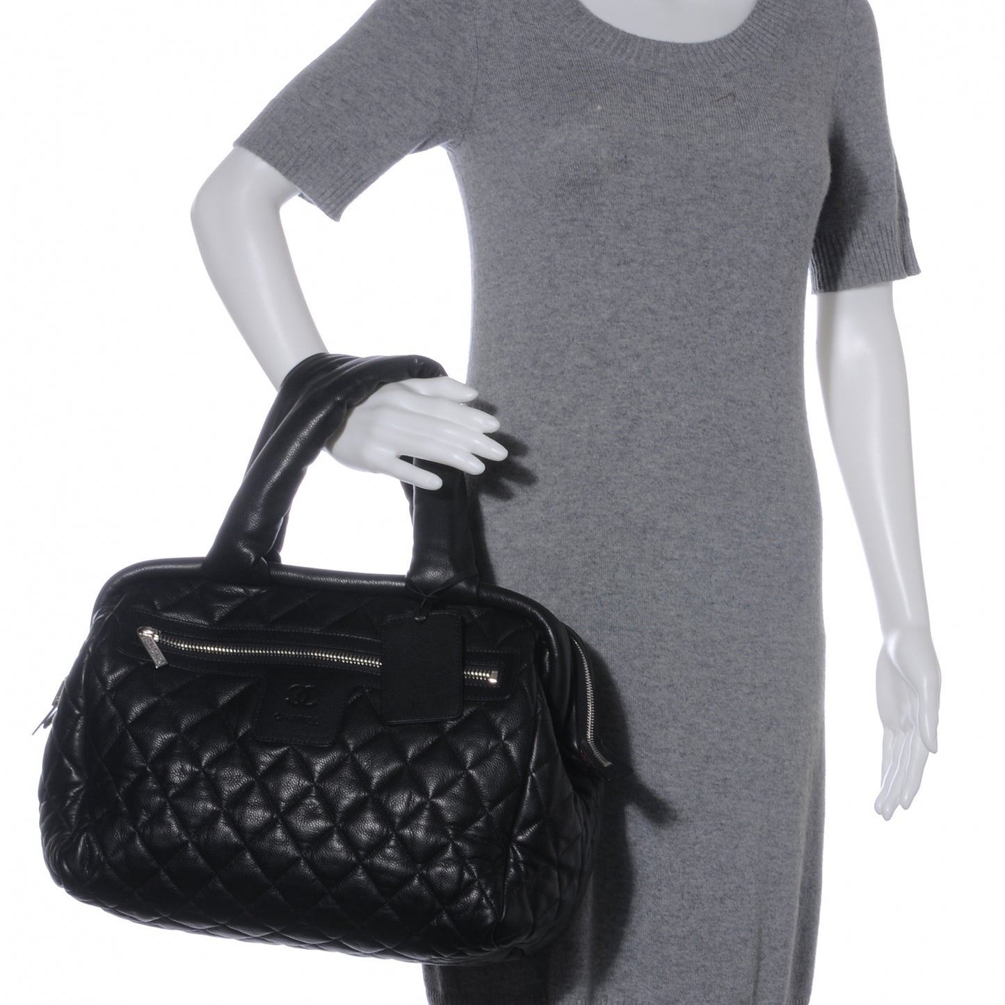 Caviar Coco Cocoon Bowler Black