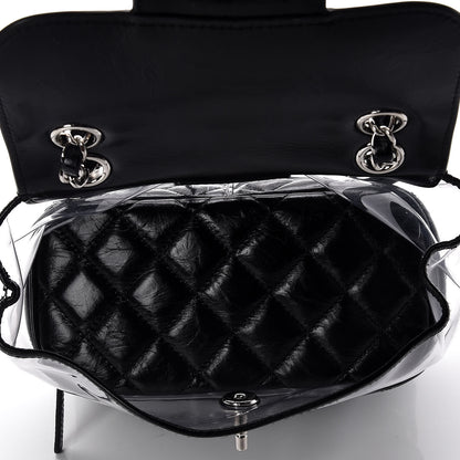 Chanel Crumpled Calfskin PVC Quilted Backpack Black 5 of 10