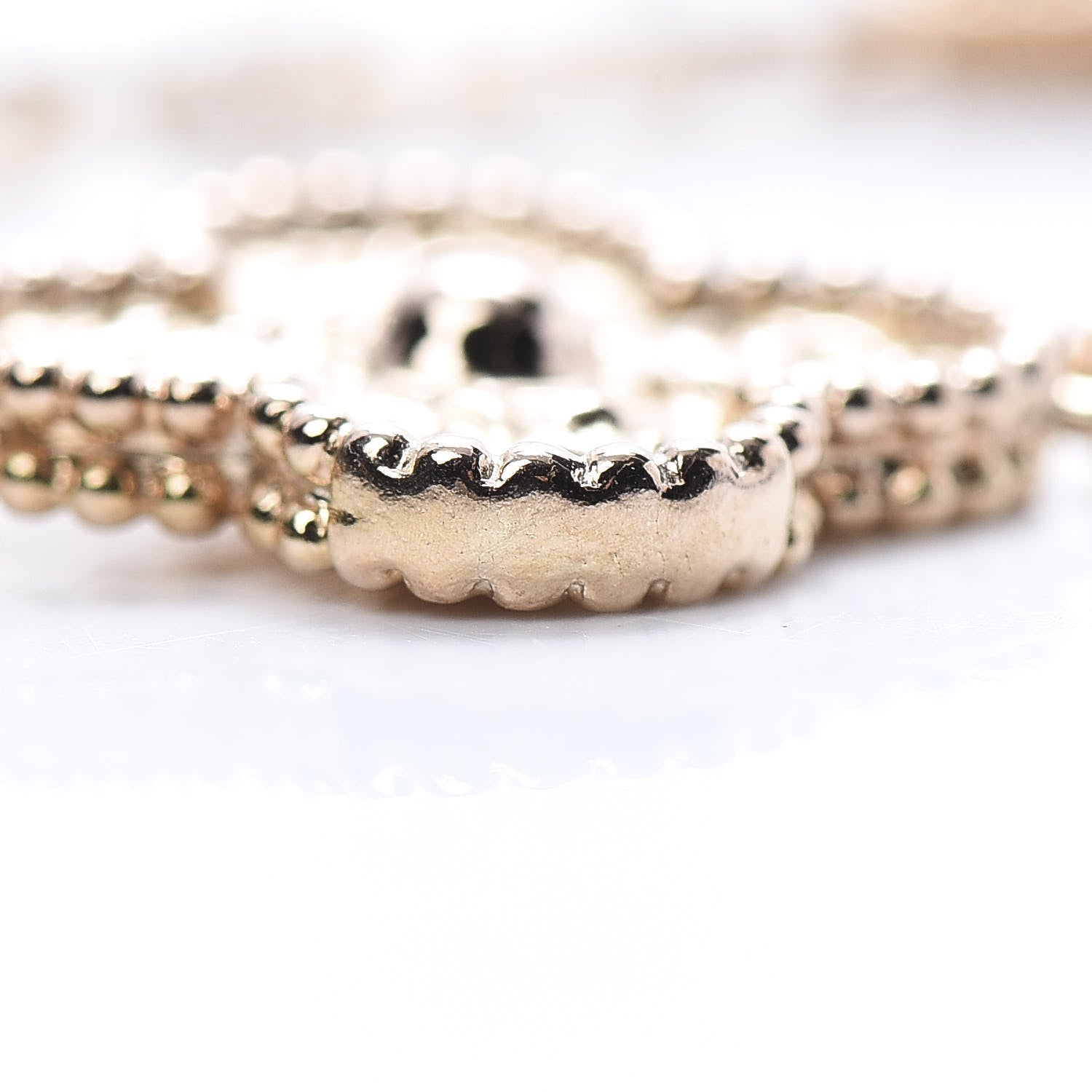 Van Cleef & Arpels 18K Rose Gold 5 Motifs Vintage Alhambra Bracelet 5 of 6