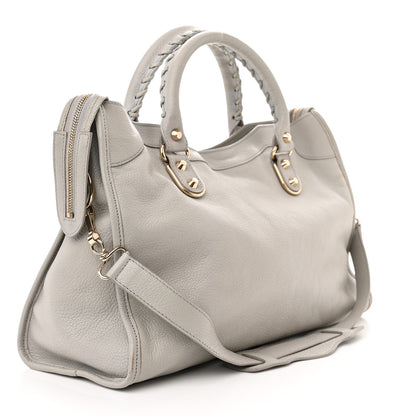 Balenciaga Chevre Gold Metallic Edge Hardware City Gris Glace 3 of 10