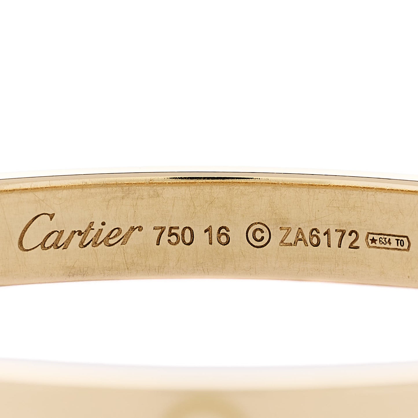 18K Yellow Gold Love Bracelet 16