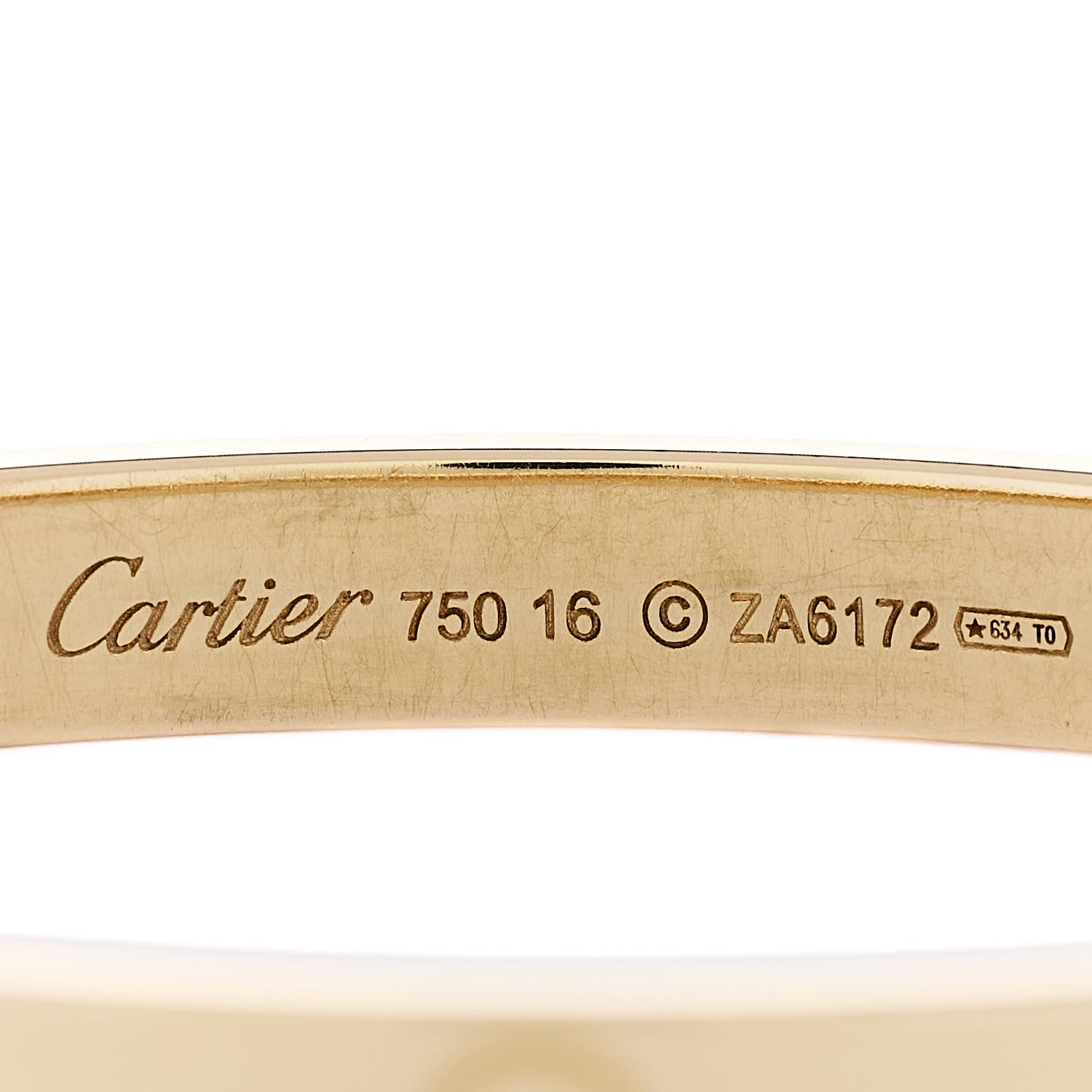 Cartier 18K Yellow Gold Love Bracelet 16 5 of 7