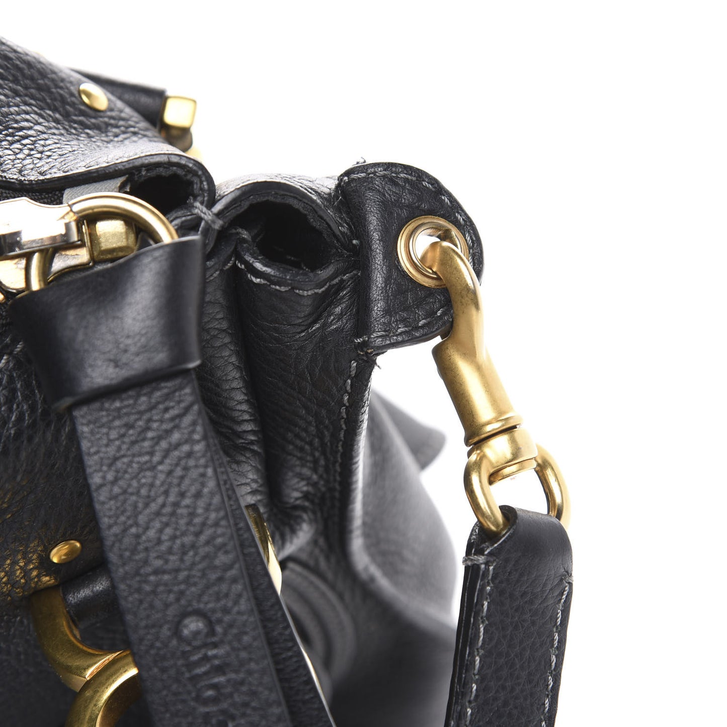 Calfskin Medium Marcie Satchel Black