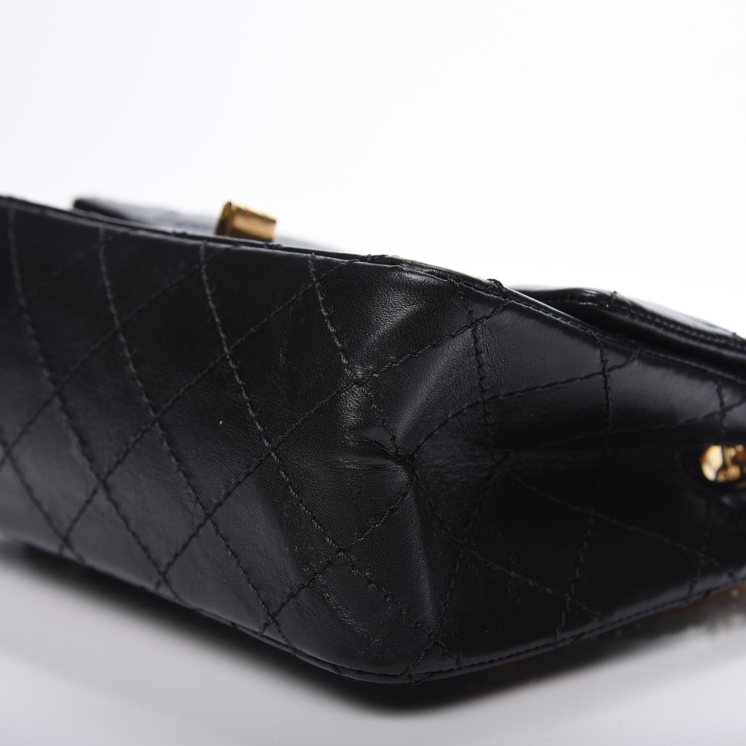 Chanel Aged Calfskin Quilted 2.55 Reissue Mini Flap Black 6 of 10