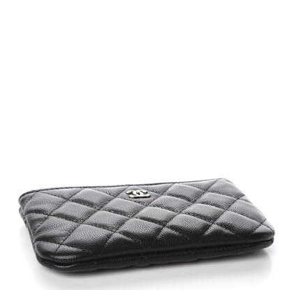 Chanel Caviar Quilted Small Cosmetic Case Black 3 of 9