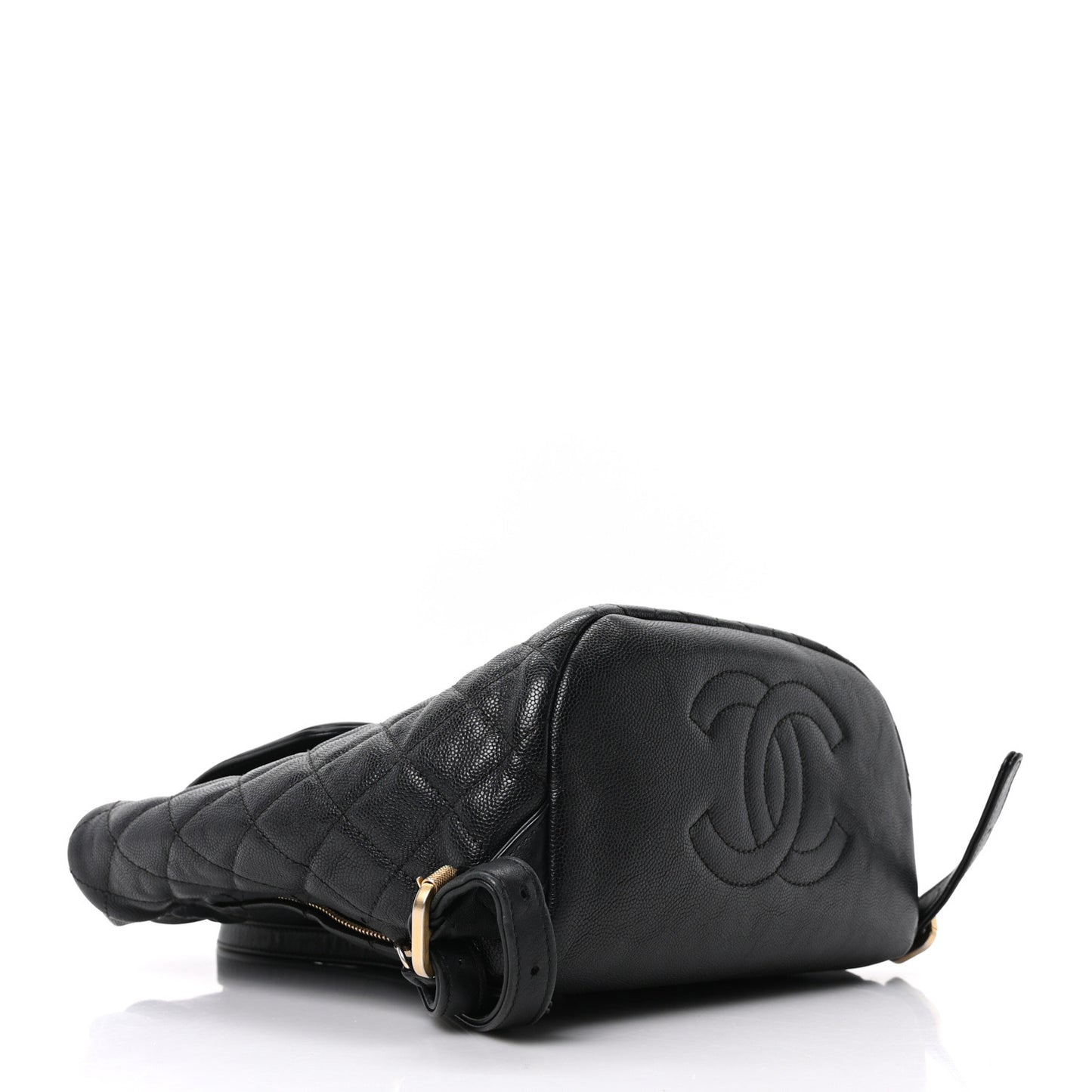 Caviar Quilted Small Filigree Backpack Black