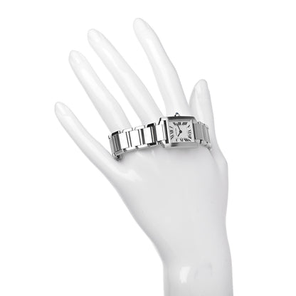 Cartier Stainless Steel 20mm Tank Francaise Quartz Watch 3 of 12