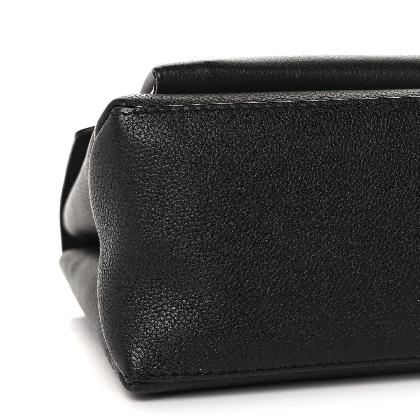 Soft Calfskin My Lockme Top Handle Black