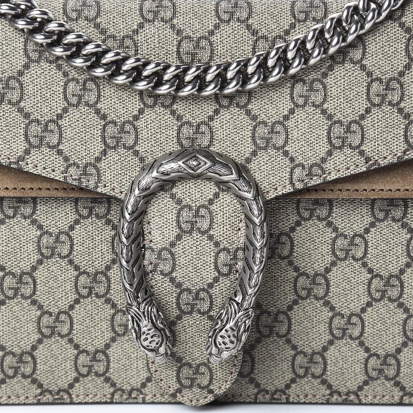 GG Supreme Monogram Small Dionysus Shoulder Bag Taupe