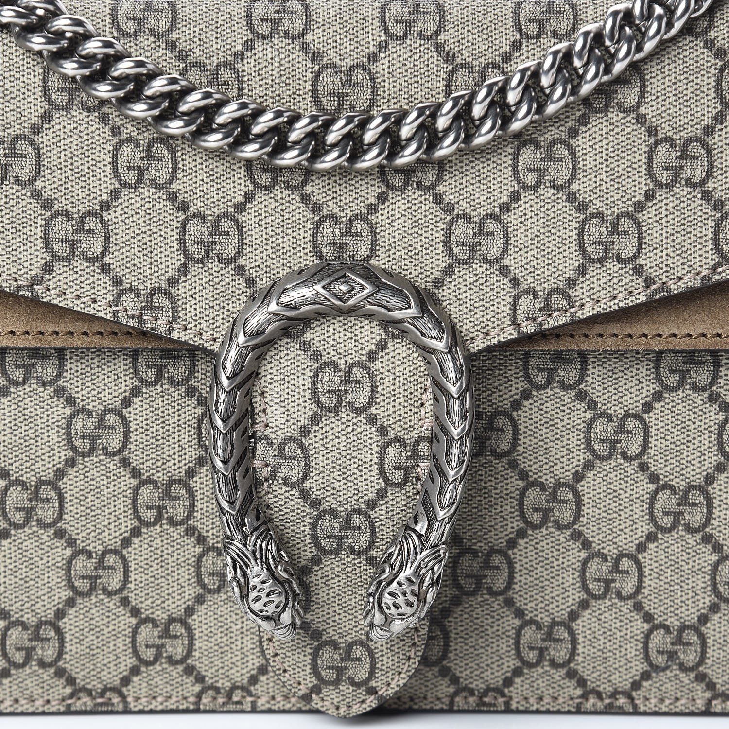 Gucci GG Supreme Monogram Small Dionysus Shoulder Bag Taupe 11 of 13