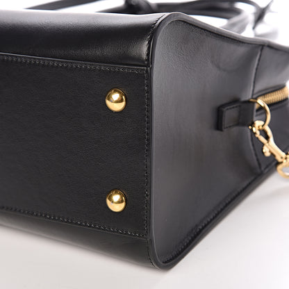 Saint Laurent Smooth Calfskin Small Monogram Cabas Black 10 of 11
