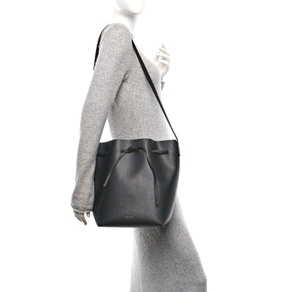 Mansur Gavriel Saffiano Bucket Bag Black Flamma 2 of 11