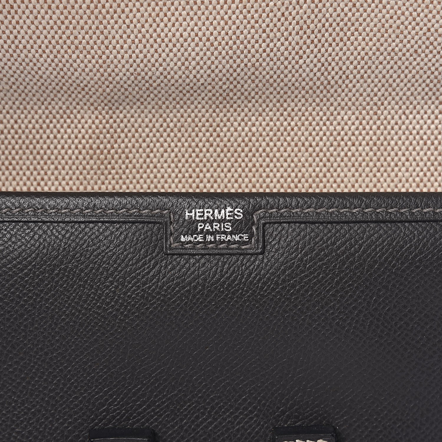 Hermes Epsom Jige PM Clutch Graphite 6 of 10