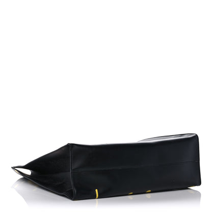 Gucci Calfskin GucciGhost Real Large XL Tote Black Yellow 4 of 9