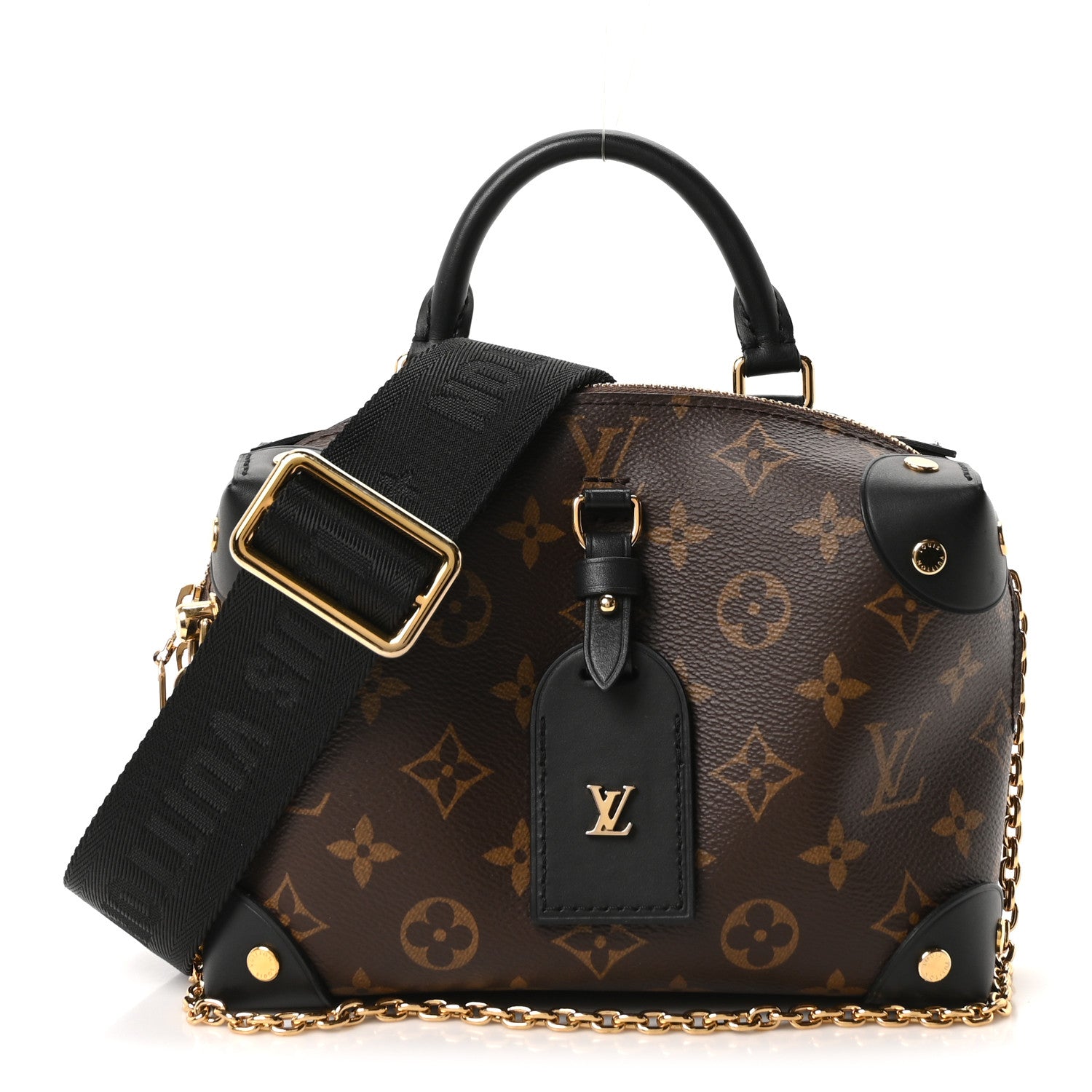 Louis Vuitton Monogram Petite Malle Souple Black 1 of 9