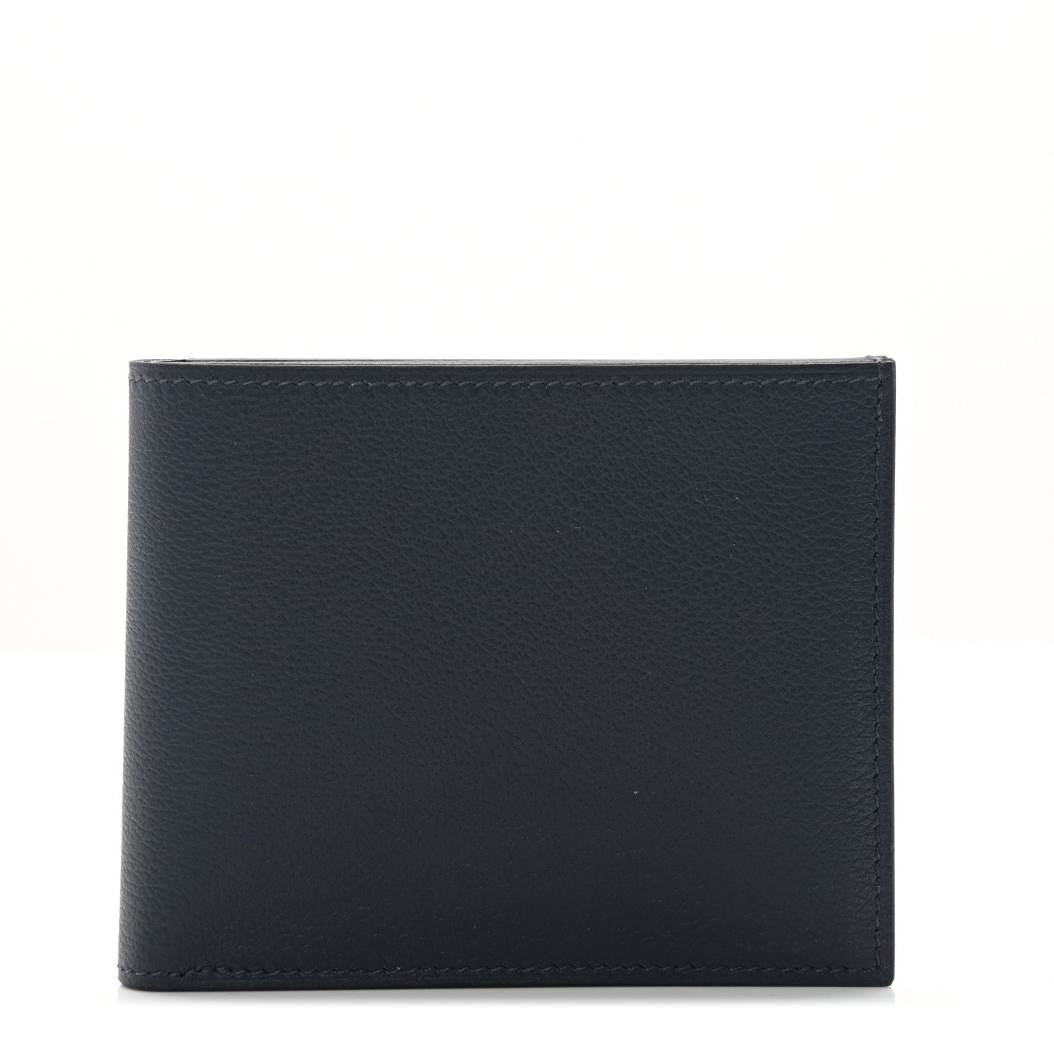 Hermes Evercolor Citizen Twill Compact Wallet Bleu Nuit Vert Moyen Bleu Saphir 1 of 8