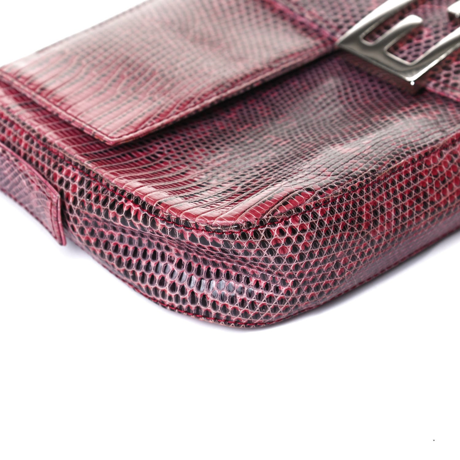 Fendi Lizard Baguette Red 14 of 14