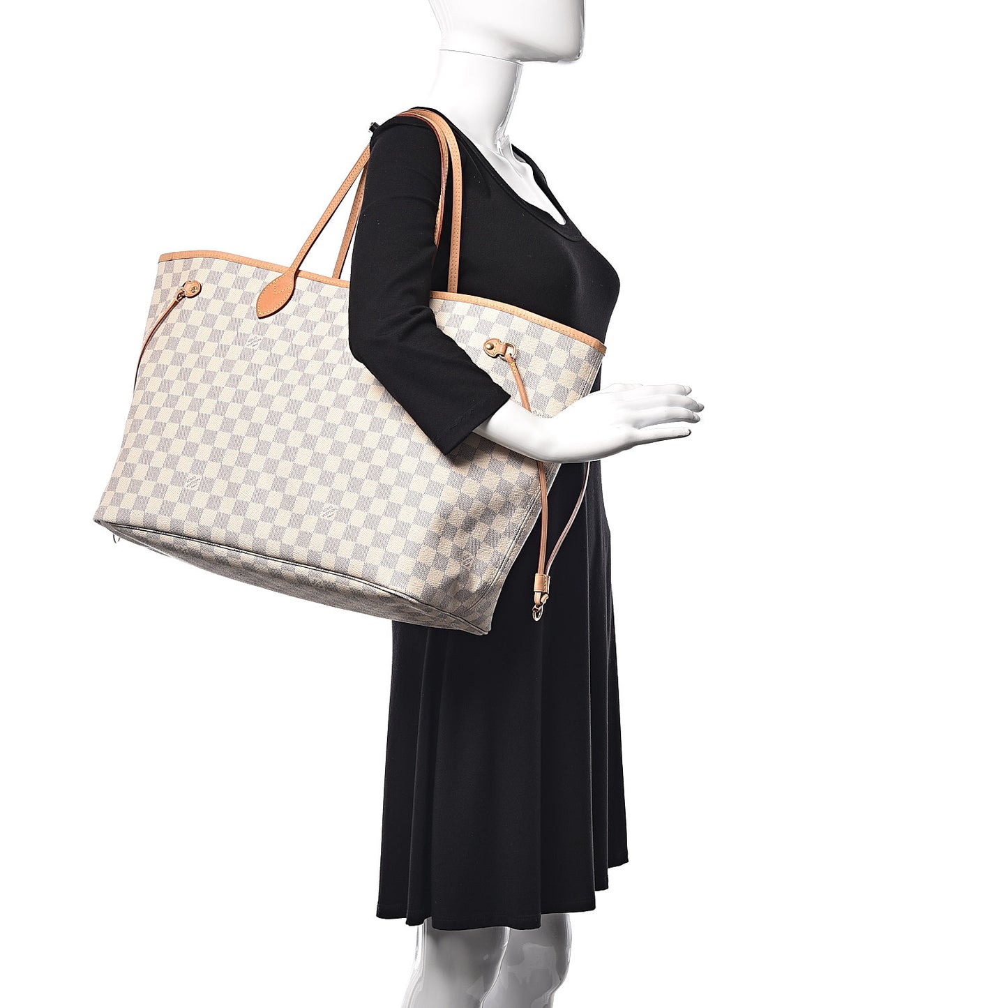 Damier Azur Neo Neverfull GM Rose Ballerine