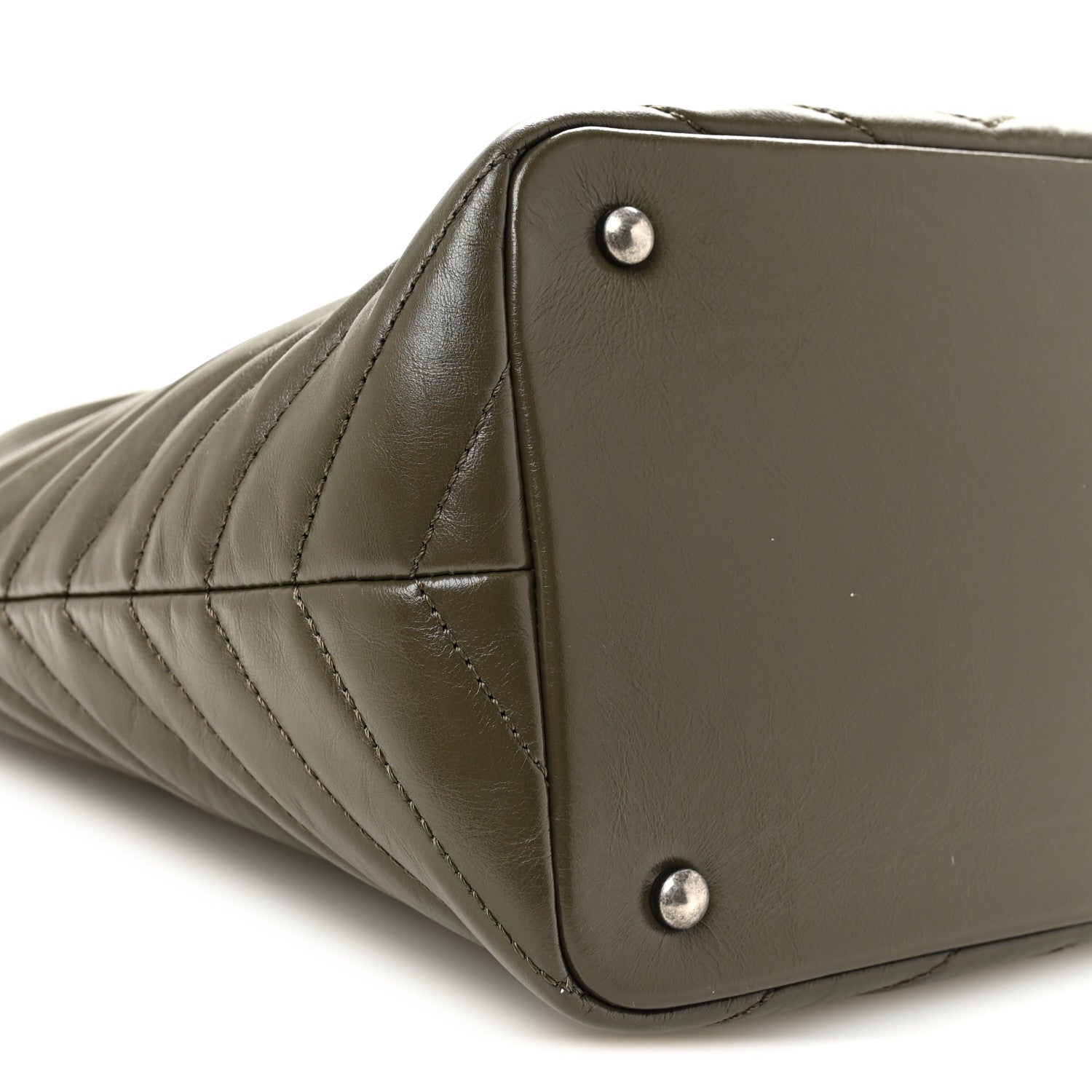 Chanel Aged Calfskin Quilted Mad About Quilting Small Hobo Green 9 of 10