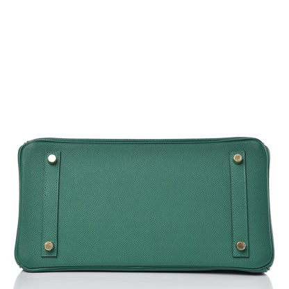 Hermes Epsom Birkin 30 Vert Vertigo 6 of 37