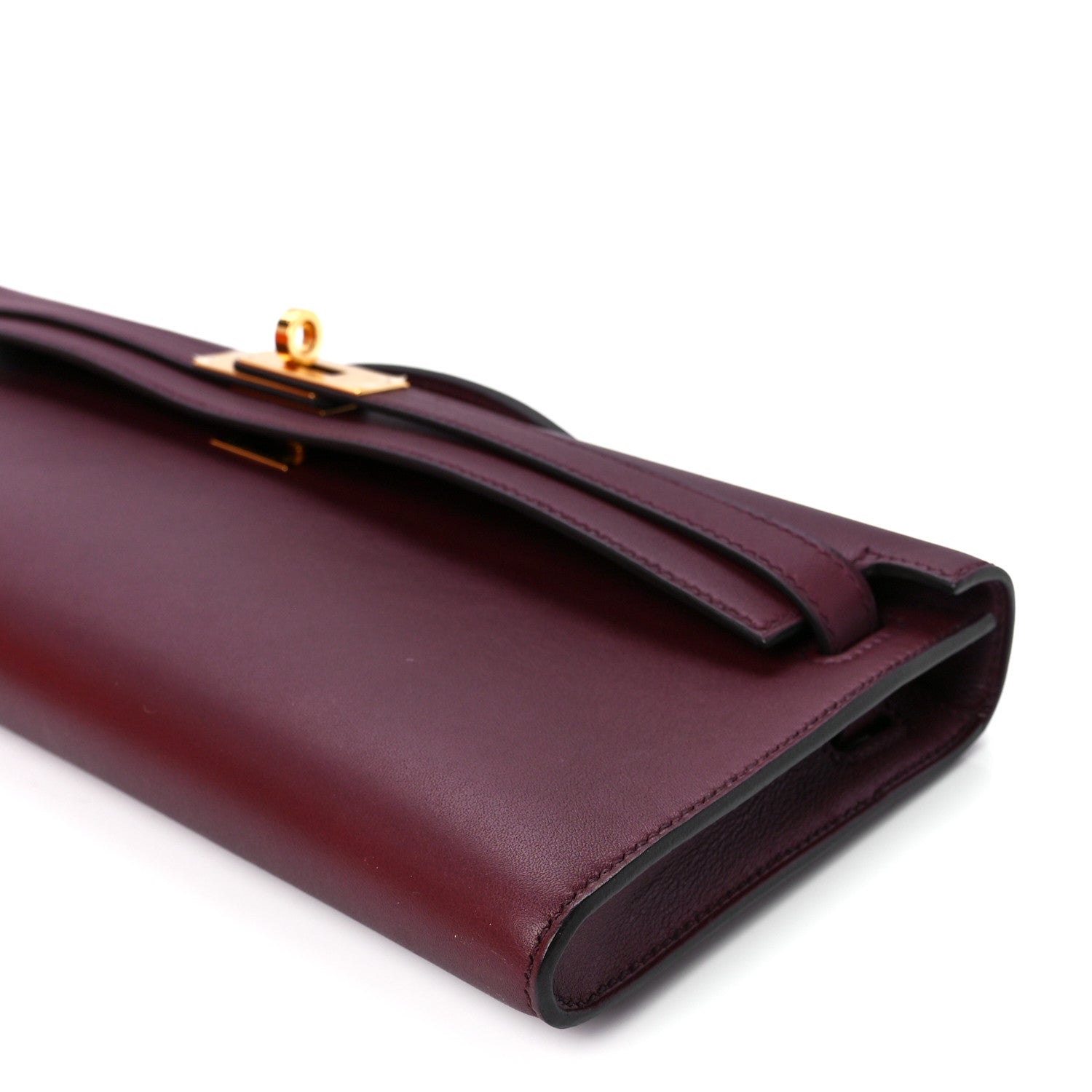 Hermes Swift Kelly Cut Clutch Pochette Bordeaux 11 of 13
