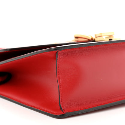 Gucci Calfskin Small Sylvie Shoulder Bag Hibiscus Red 9 of 12