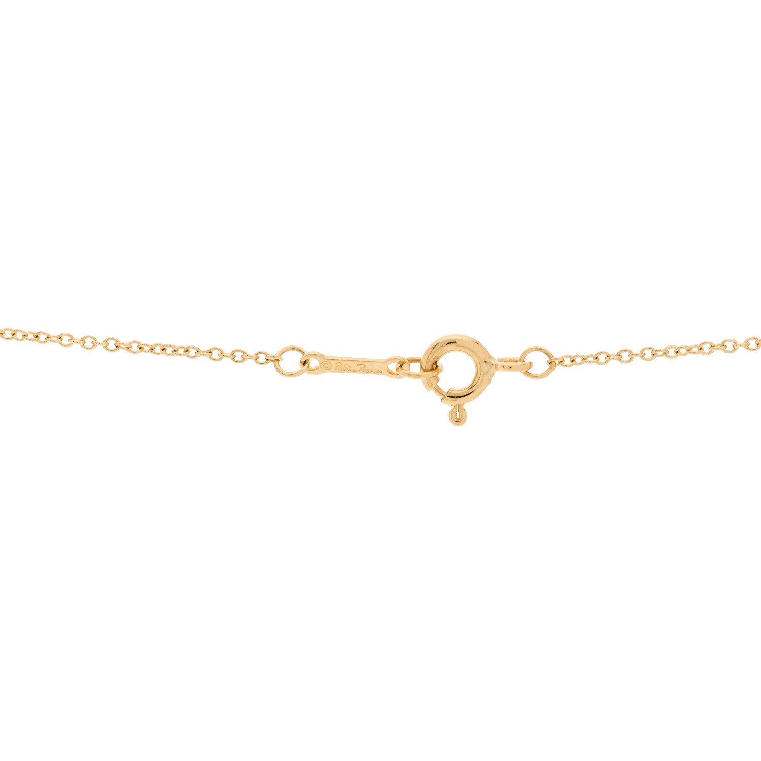 Tiffany 18K Yellow Gold Diamond Enamel Paloma Picasso Venezia Stella Pendant Necklace Blue 5 of 7
