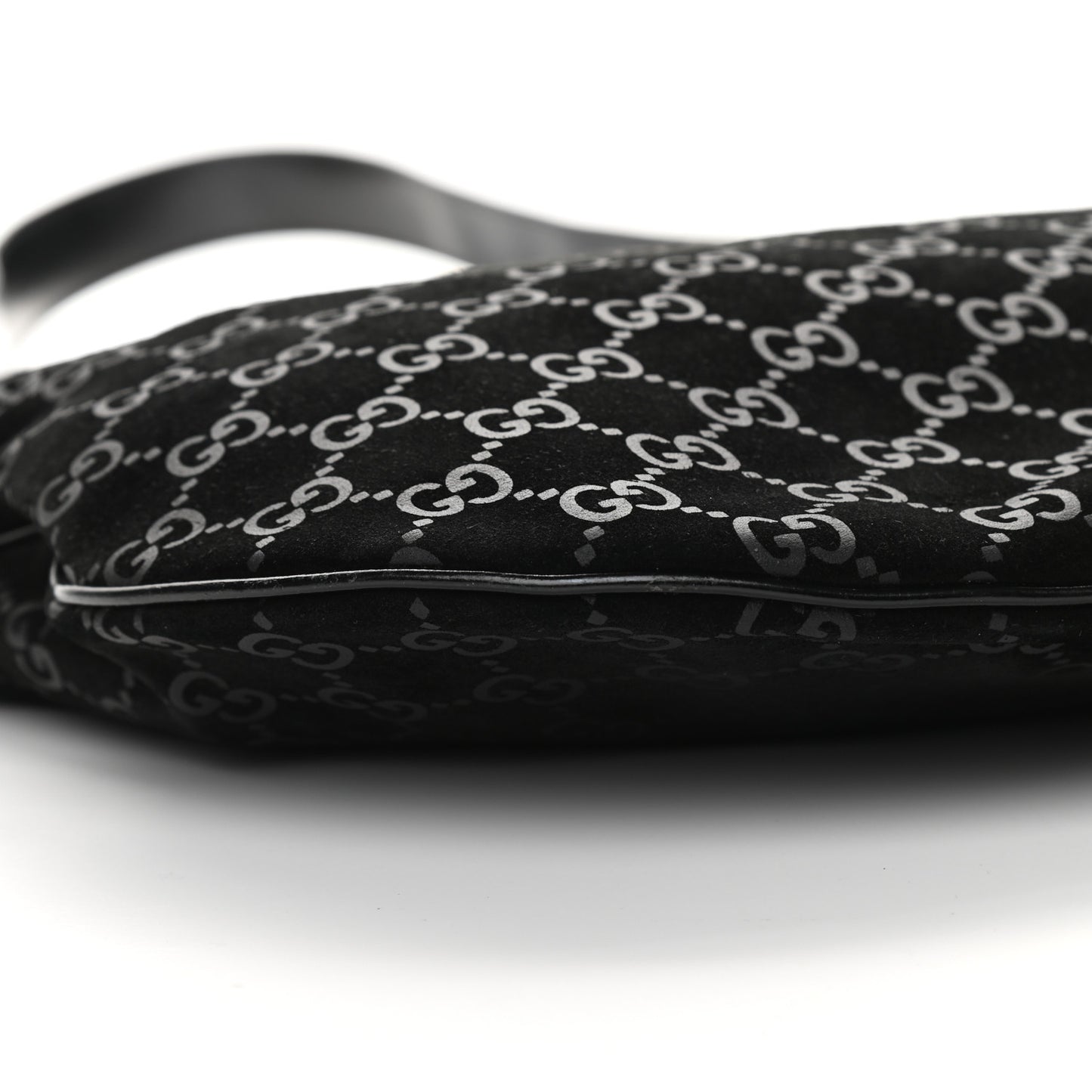 Suede Guccissima Hobo Black