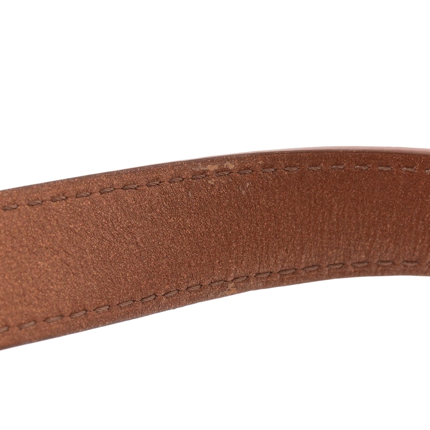 Metallic Calfskin MM Brillant Satchel Bronze